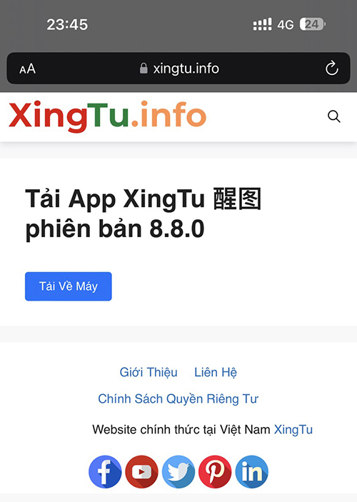 Cách Tải app XingTu cho IOS
